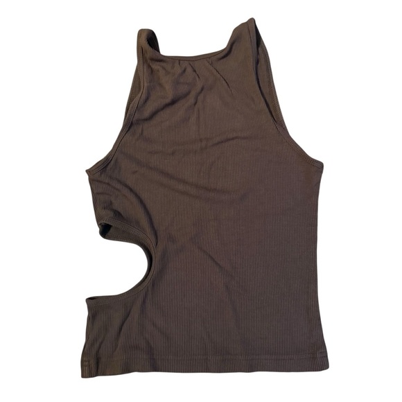 SANDY LIANG SLIGHT TANK - COCOA Size Small - Picture 3 of 5